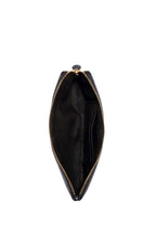 Large Corner Zip Wristlet In Signature Canvas Brown Black