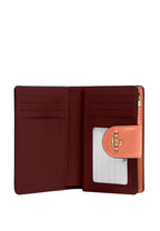 Medium Corner Zip Wallet In Signature Canvas Light Coral