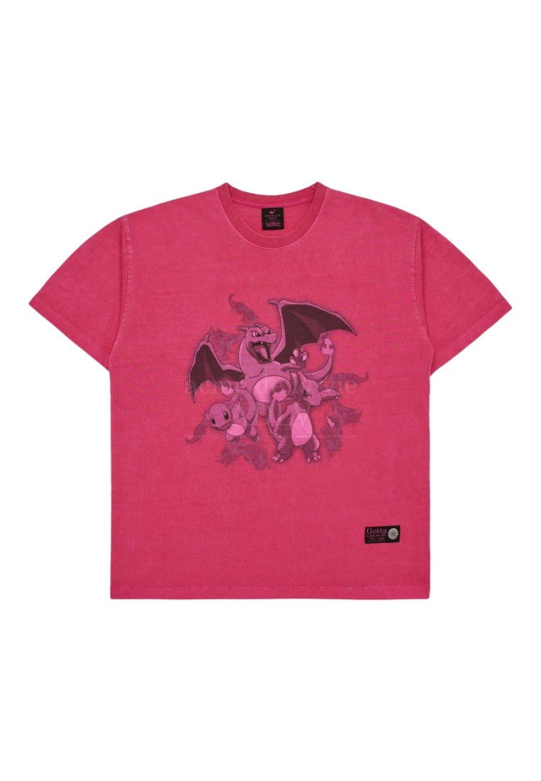 Pokémon FAIRI EVOLUTION PIGMENT Short Sleeve T-Shirt Pink