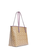 City Tote In Signature Canvas Ice Purple