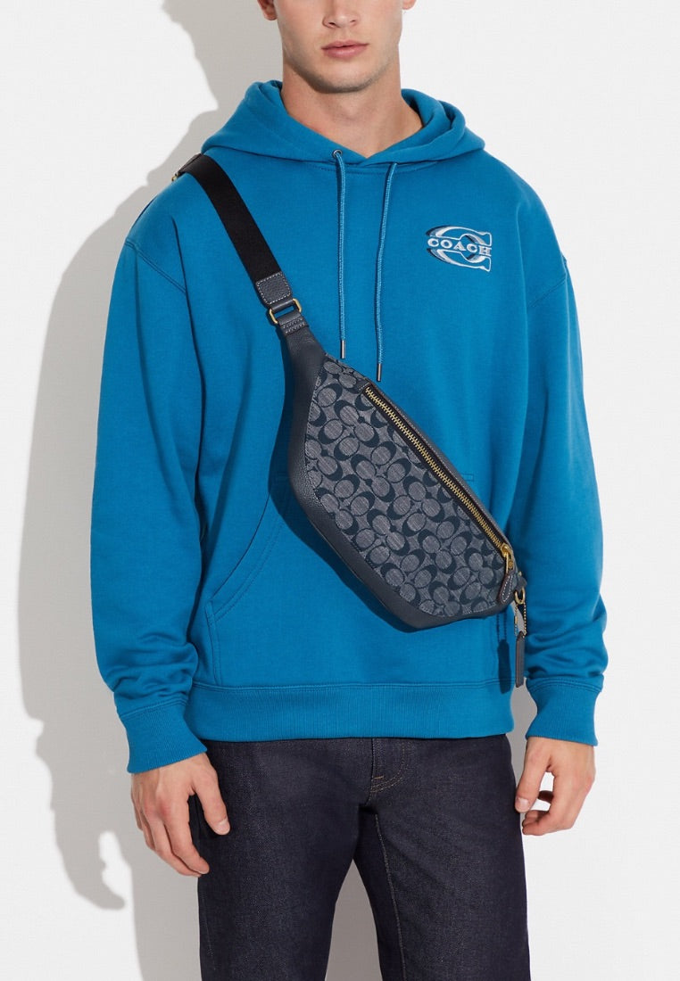 Warren Belt Bag In Signature Chambray Denim