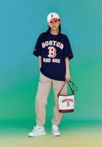 Varsity Basic Canvas Bucket Bag BOSTON RED SOX cream