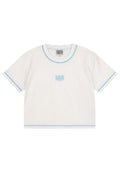 W Classic Logo Baby Crop White