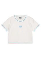 W Classic Logo Baby Crop White