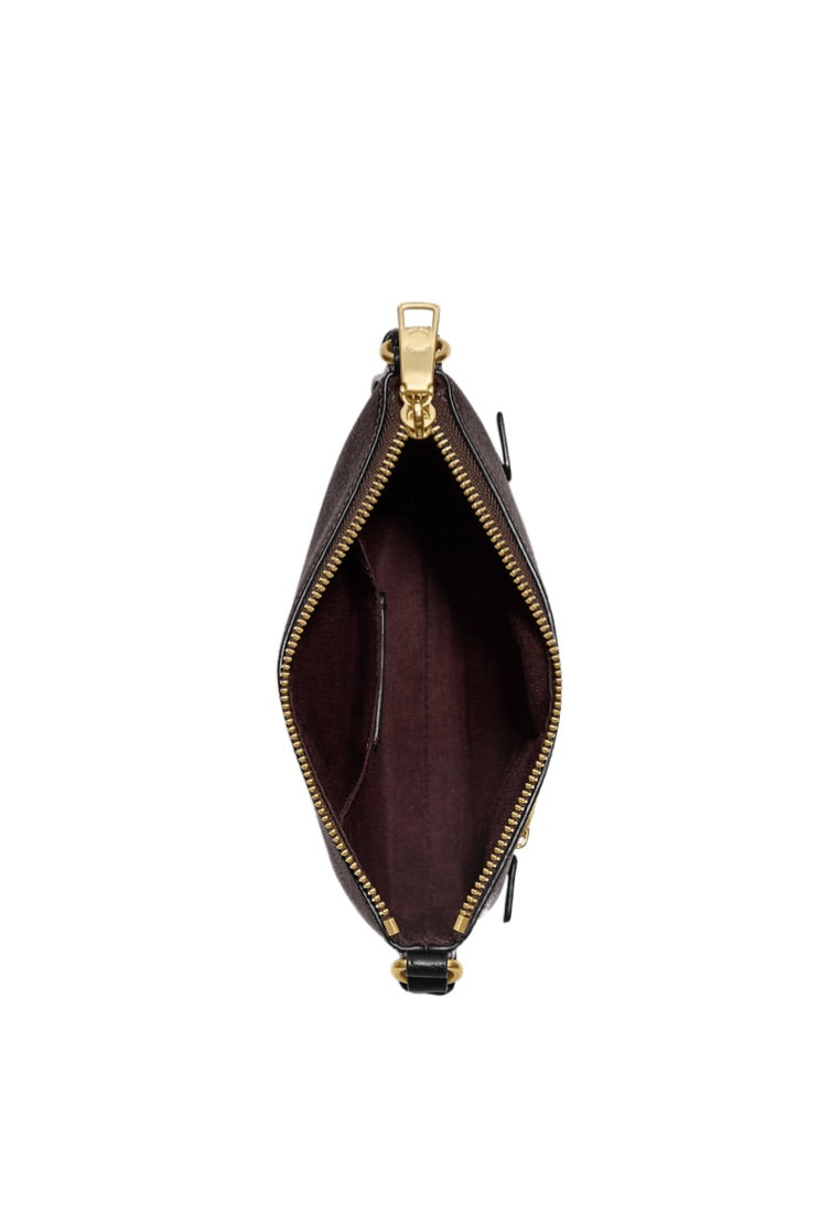 Mini Rowan File Bag In Signature Canvas Brown Black