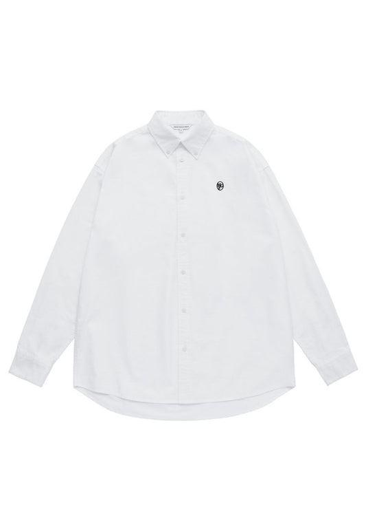 Embroidery Oxford Shirt White