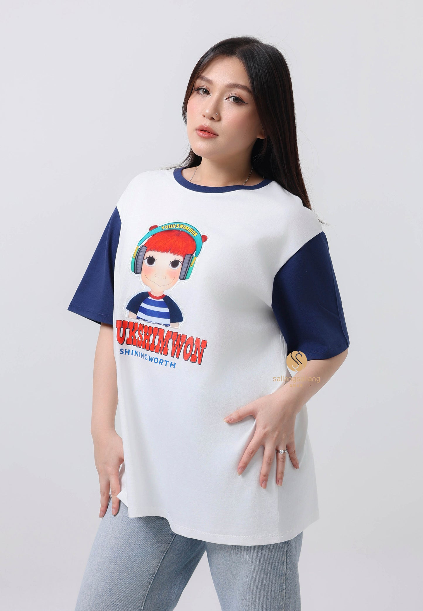 Sleeve Coloration T-Shirt F Gaeddongi