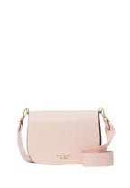 Madison Saffiano Leather Saddle Bag Conch Pink