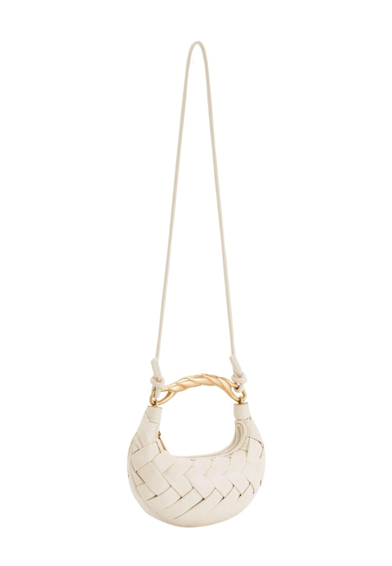 Orla Weave Handbag - White