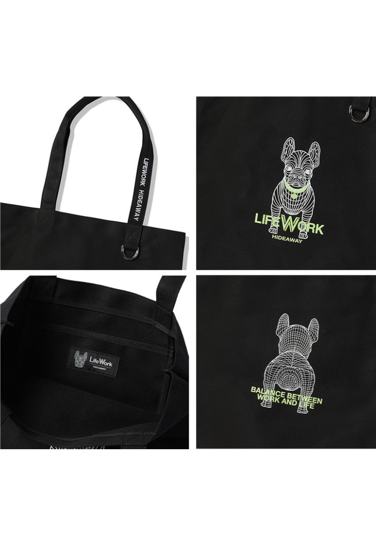 Neon Radog Eco Bag Black