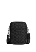 Stanton Crossbody In Signature Jacquard Charcoal Black