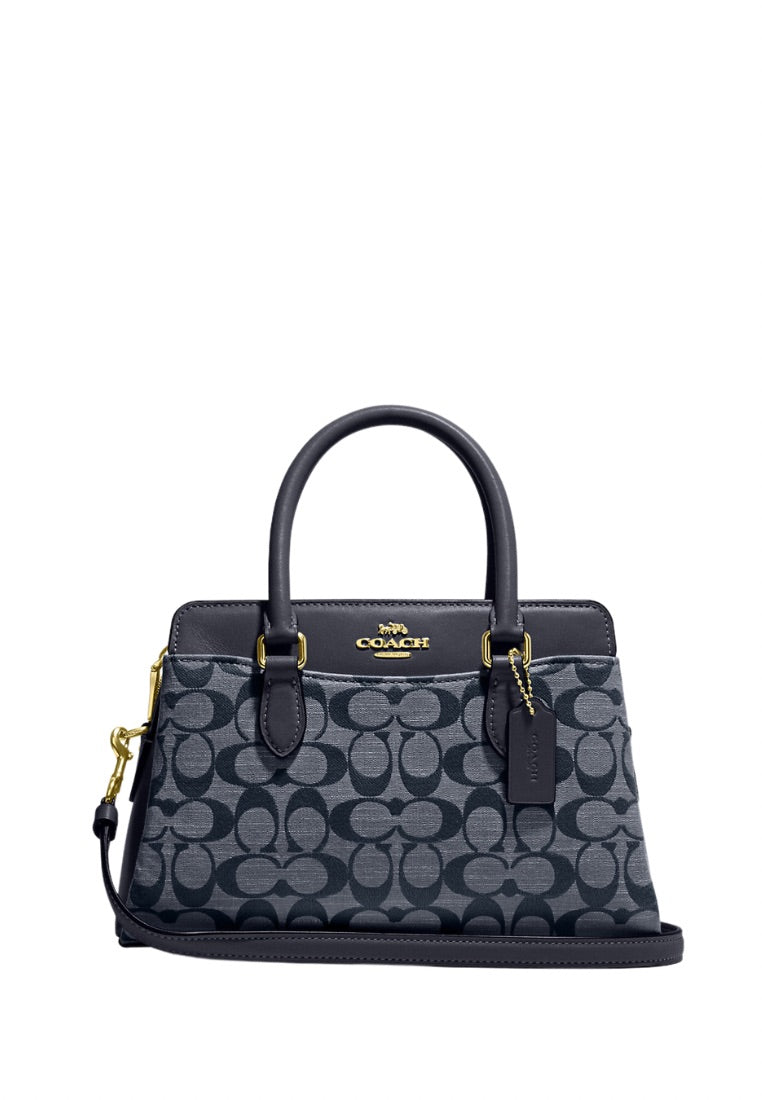 Mini Darcie Carryall In Signature Chambray Denim Multi