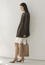 R.ARC Bucket Bag L Taupe