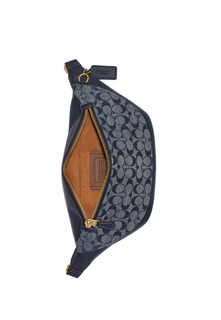 Warren Belt Bag In Signature Chambray Denim