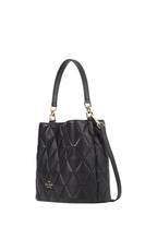 Carey Smooth Quilted Leather Black