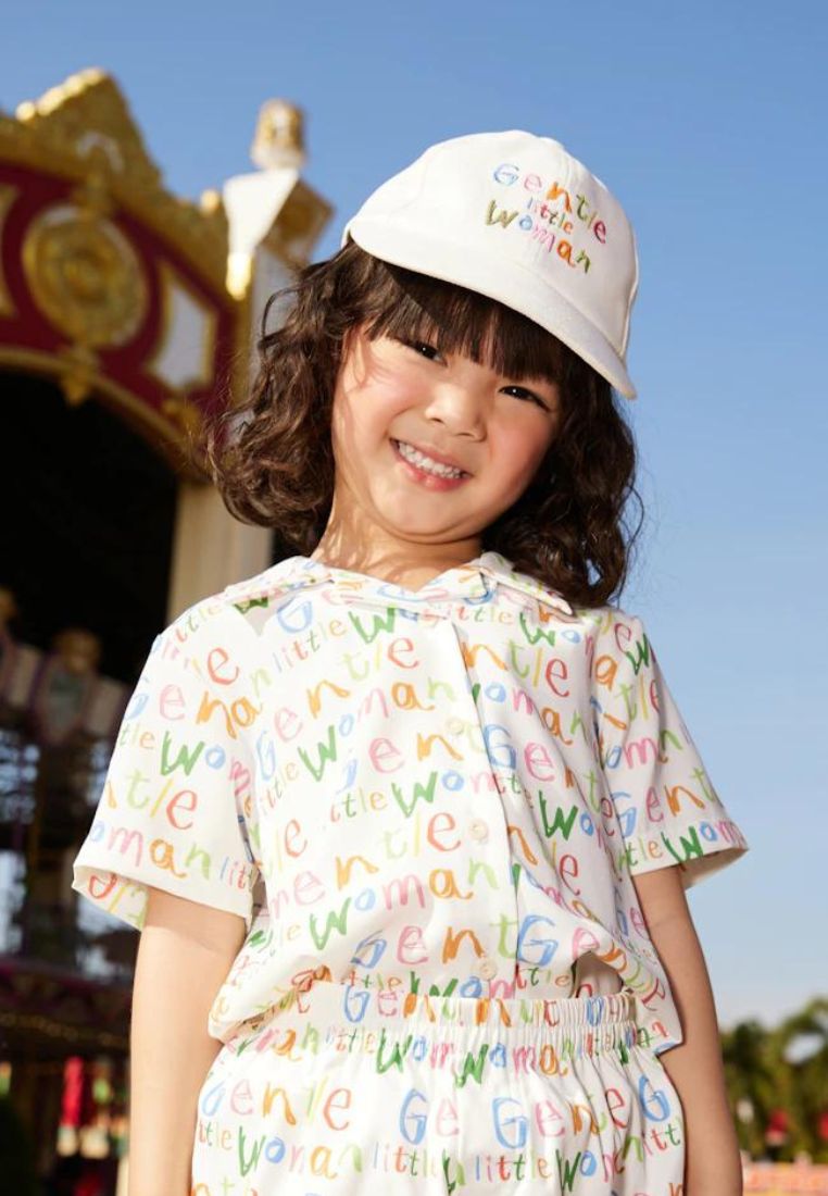 [Gentle Little Woman] CRAYON Cap White