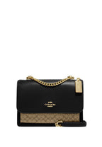 Klare Crossbody Bag In Micro Signature Canvas Khaki Black