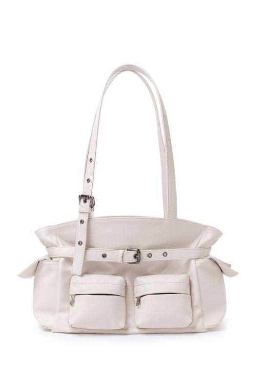 Pocket Corset Bag M Nappa Ivory