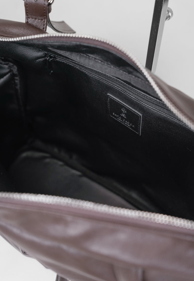 DEFECT SALE 323] Pocket Utility Bag L Nappa Chocolate