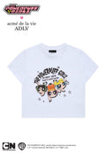 The Powerpuff Girls x Acmedelavie Crayon Artwork Crop T-Shirts White