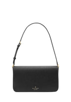 Staci Flap Shoulder Bag Black