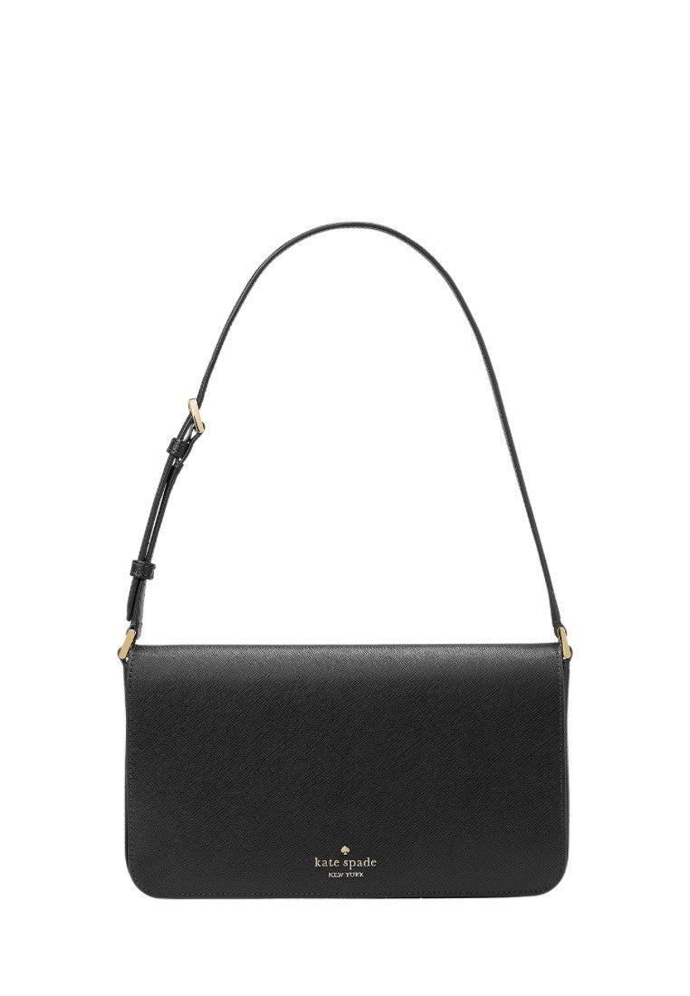Staci Flap Shoulder Bag Black