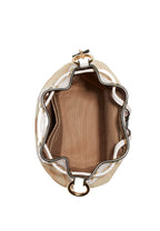Mini Dempsey Bucket Bag In Signature Jacquard With Stripe And Coach Patch Light Khaki Chalk