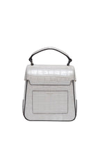 Trunkino Small Croco Silver Grey