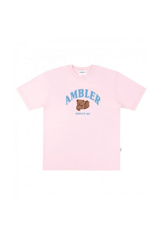 [DEFECT SALE 433] T-Shirt Sliding Bear Pink size L
