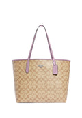 City Tote In Signature Canvas Ice Purple