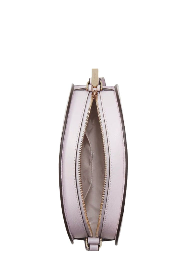 Perry Leather Dome Crossbody Pale Amethyst