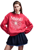 Sweatshirt FlowerMardi Red Ivory