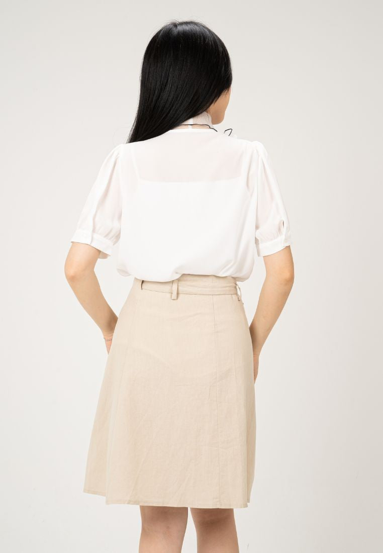 Korean Ribbon Blouse By G&B Made in Korea