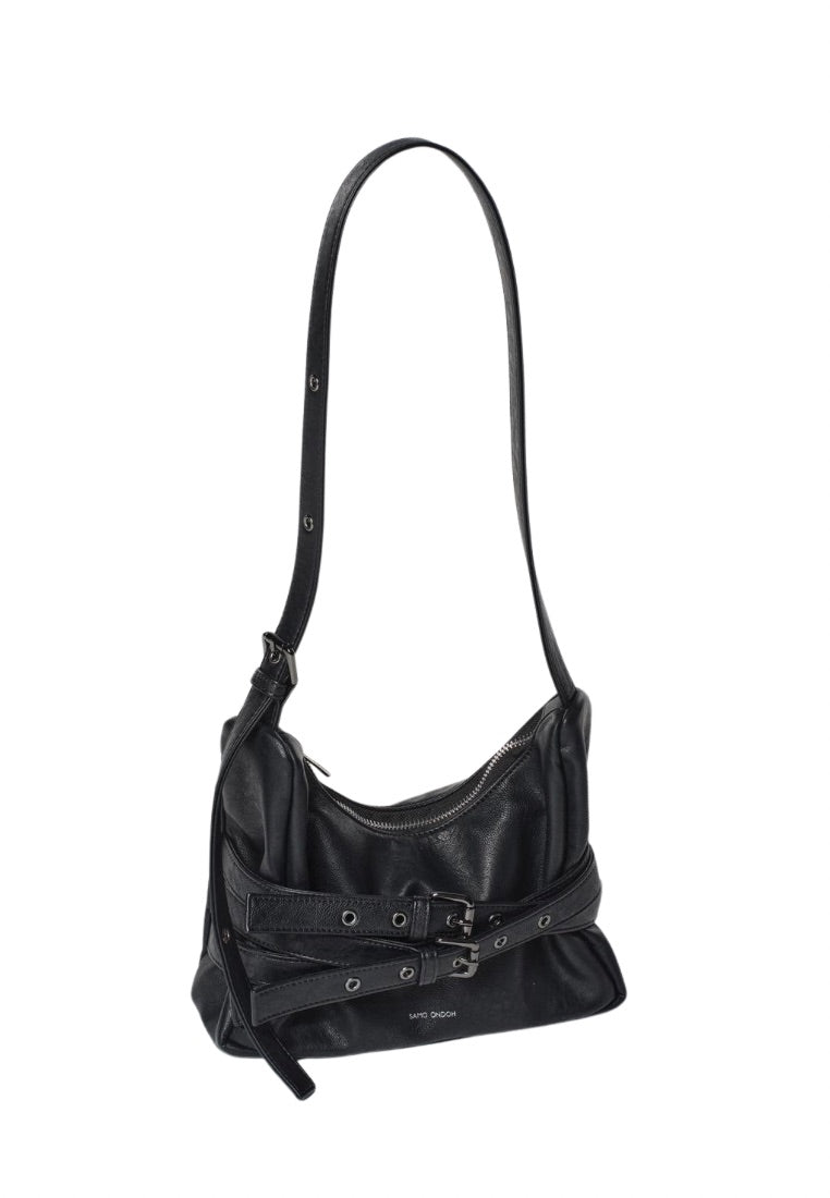 Trio Belt Mug Bag M Nappa Matt Black