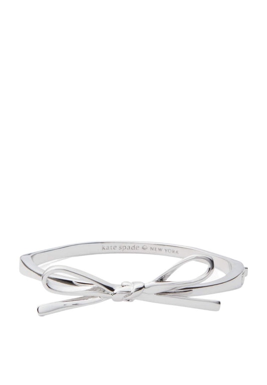 Skinny Mini Bow Bangle Silver