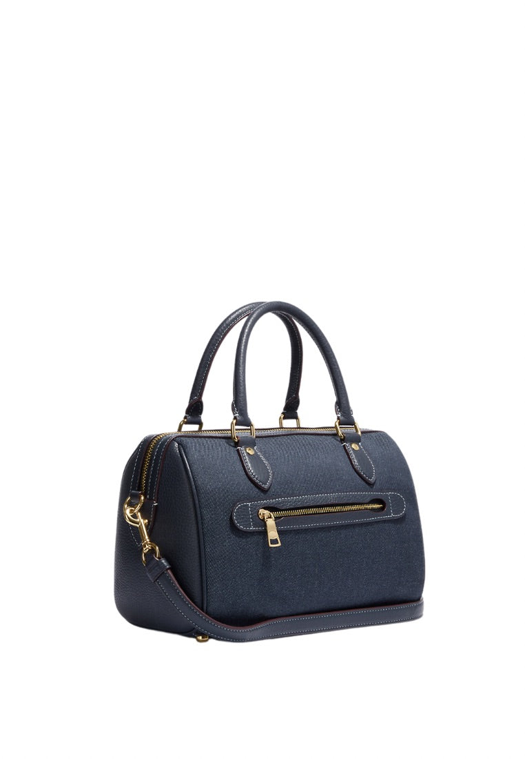 Rowan Satchel With Coach Denim Multi
