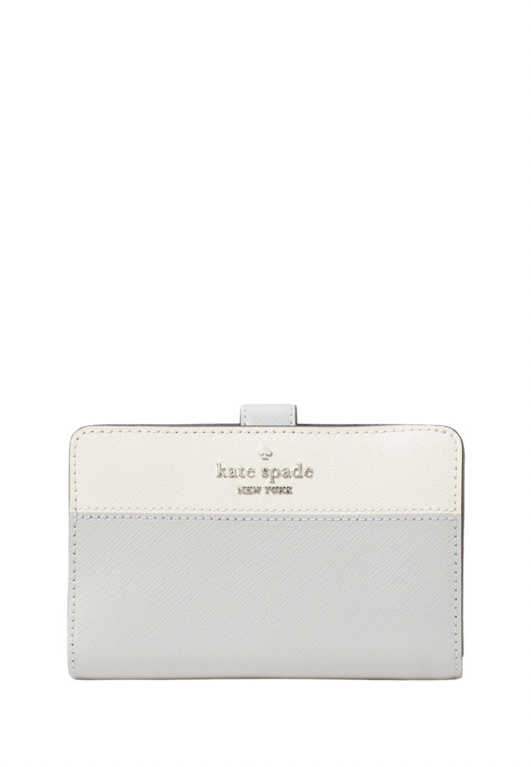 Madison Medium Compact Bifold Wallet Platinum Grey Multi