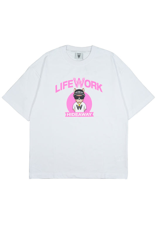 Front Circle Hipdog T-Shirt White