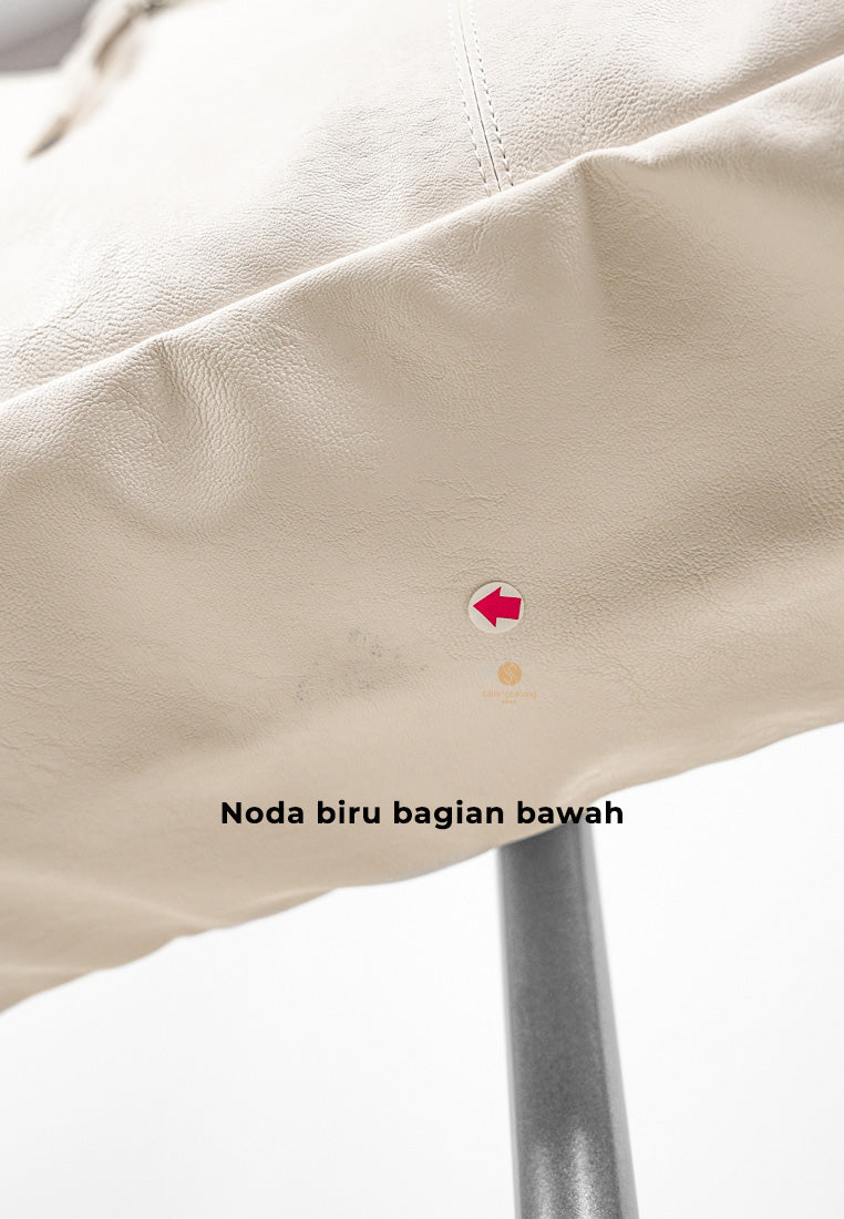 [DEFECT SALE 307] Zipper Shopper Bag L Nappa Ivory