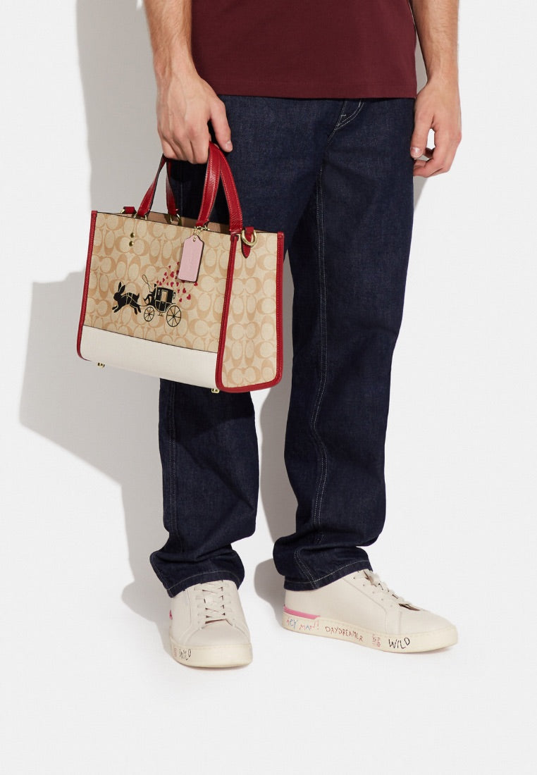 Lunar New Year Dempsey Carryall In Signature Canvas With Rabbit And Carriage