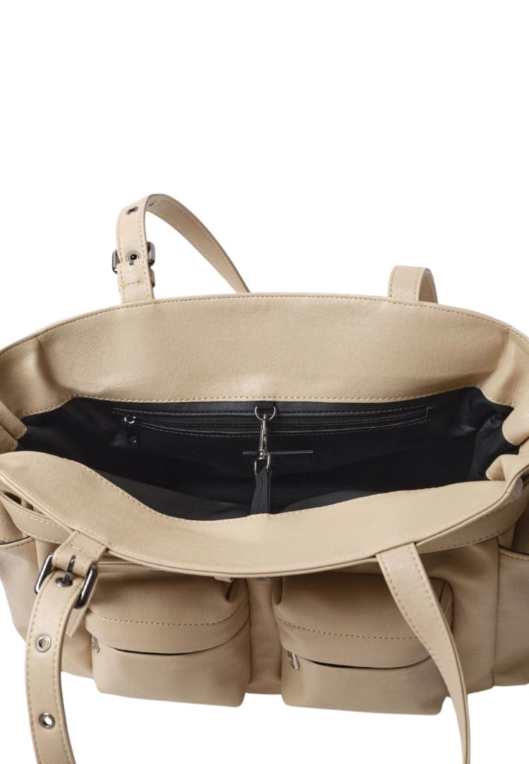 Pocket Corset Bag M Nappa Milktea