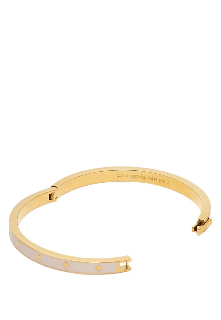 Spot The Spade Enamel Hinged Bangle Chalk Pink