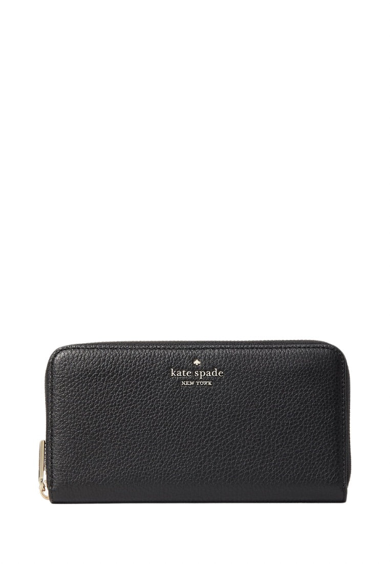 Leila Large Continental Wallet Black