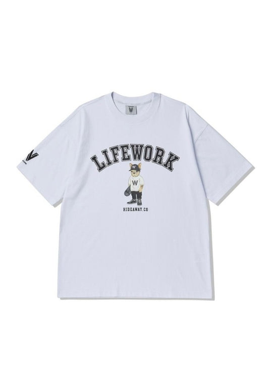 [DEFECT SALE 351] RADOG UNIVERSITY WHITE size L
