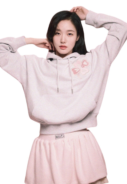 Hoody CloverMardi Satin Heather Pink
