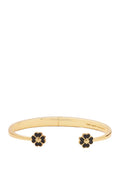 Spades & Studs Enamel Hinge Cuff Black