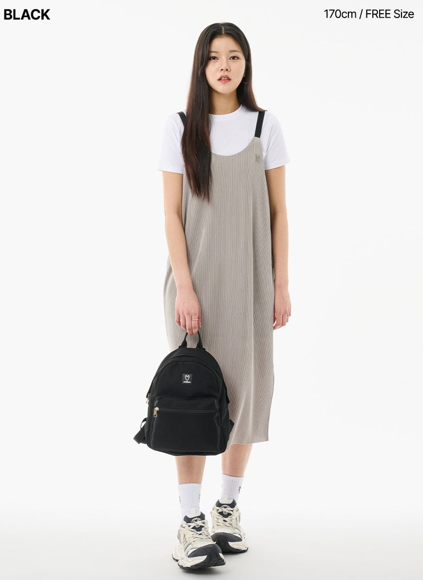 Square Pocket Mini Backpack Black