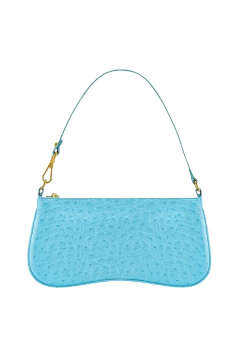 [DEFECT SALE 318] EVA SHOULDER - LAKE BLUE OSTRICH