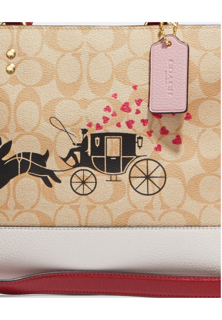 Lunar New Year Dempsey Carryall In Signature Canvas With Rabbit And Carriage