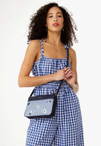 Leila Triple Gusset Crossbody Indigo Shadow Multi